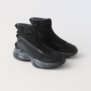 Zara high technical shoes
